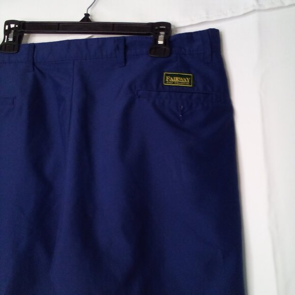 Fairway Golf Collection Shorts Men 36 Pleated Blue - Picture 12 of 15